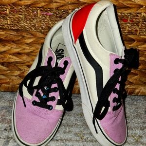 Vans Womens Shoes - Pink, Red, and Black